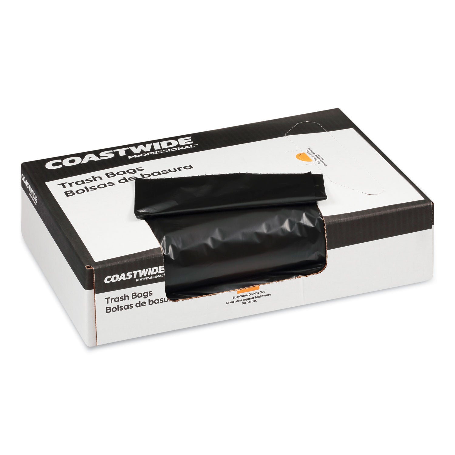 high-density-can-liners-12-to-16-gal-787-mic-24-x-33-black-50-bags-roll-20-rolls-carton_cwz888979 - 2