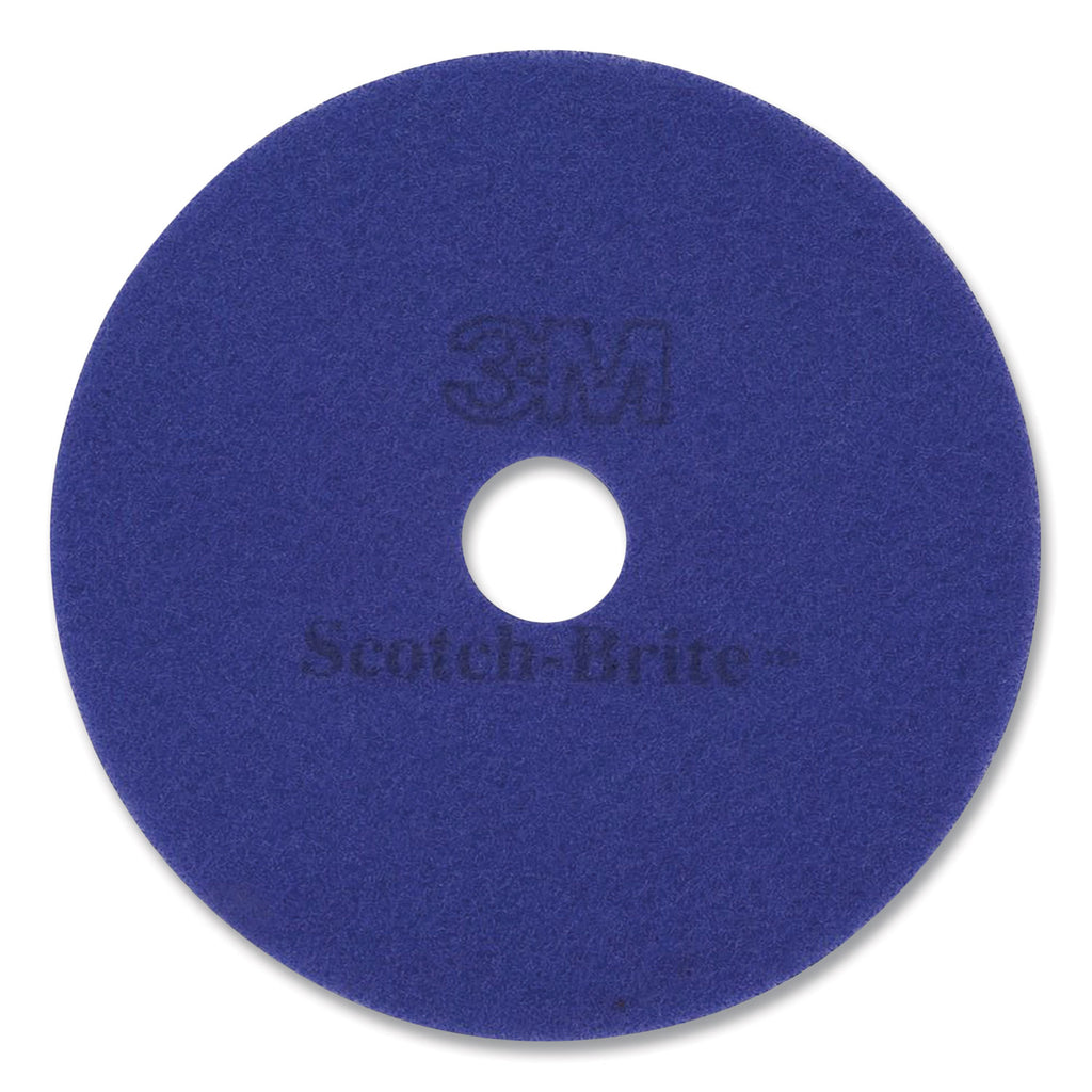Diamond Floor Pads, 20" Diameter, Purple, 5/Carton