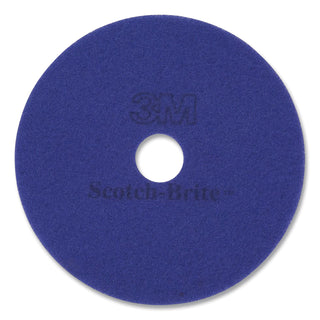 Diamond Floor Pads, 20" Diameter, Purple, 5/Carton