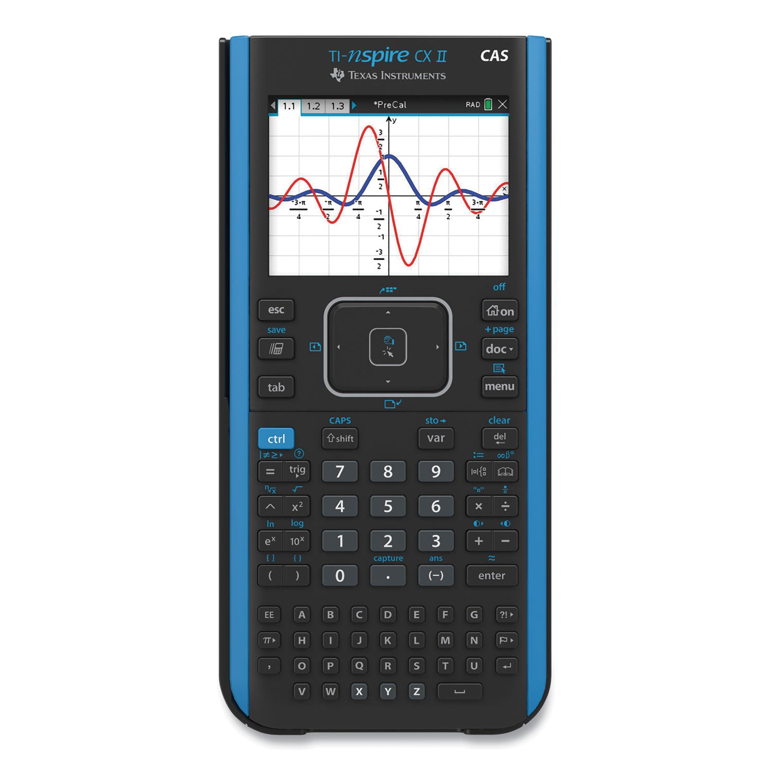 ti-nspire-cx-ii-cas-graphing-calculator-10-digit-lcd_texnspirecx2cas - 1