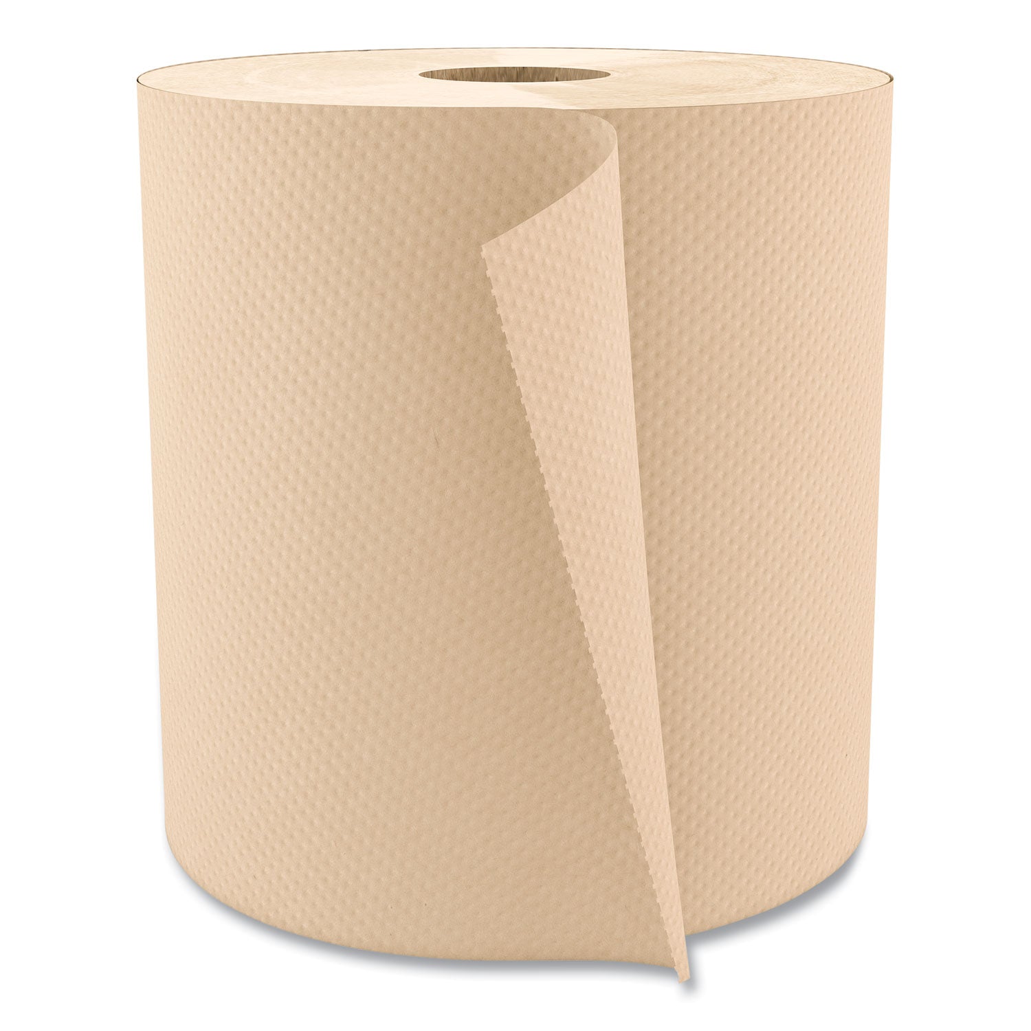 Hardwound Paper Towels, Nonperforated, 1-Ply, 8" x 800 ft, Natural, 6 Rolls/Carton - 