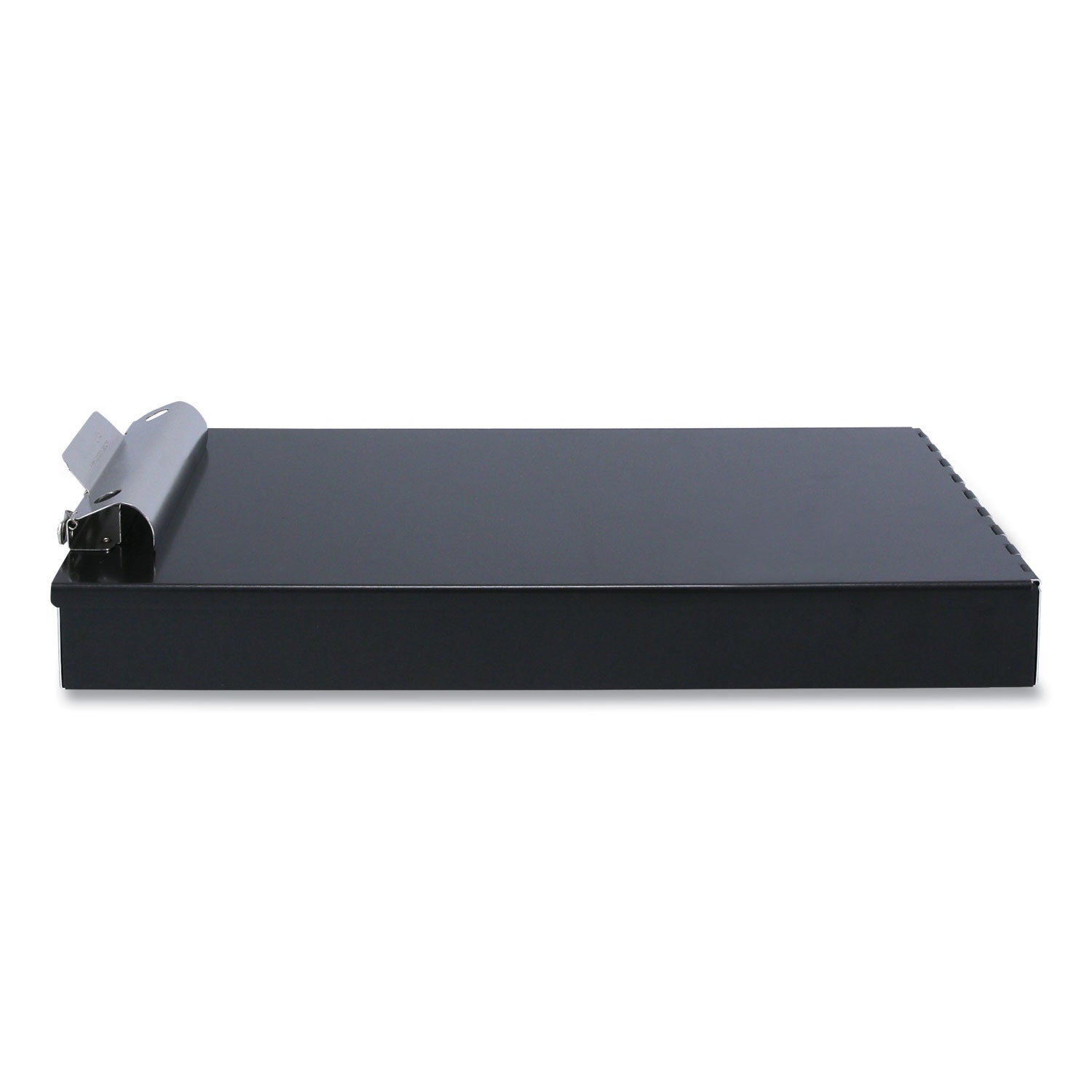 Redi-Rite Aluminum Storage Clipboard, 1" Clip Capacity, Holds 8.5 x 11 Sheets, Black