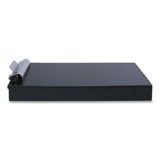 Redi-Rite Aluminum Storage Clipboard, 1" Clip Capacity, Holds 8.5 x 11 Sheets, Black