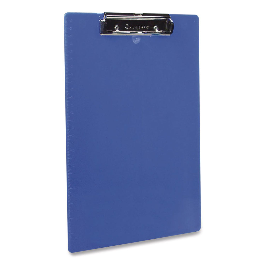 Recycled Plastic Clipboard, 0.5" Clip Capacity, Holds 8.5 x 11 Sheets, Cobalt