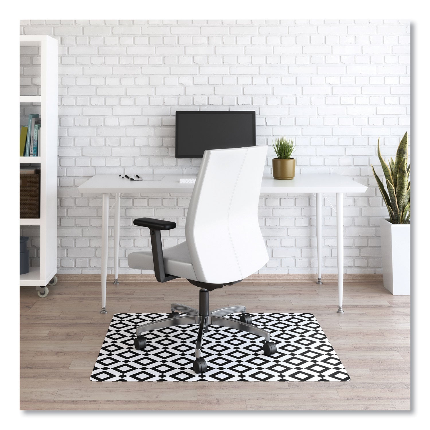 fashionmat-chair-mat-rectangular-35-x-40-diamonds_defcm3540bd - 1