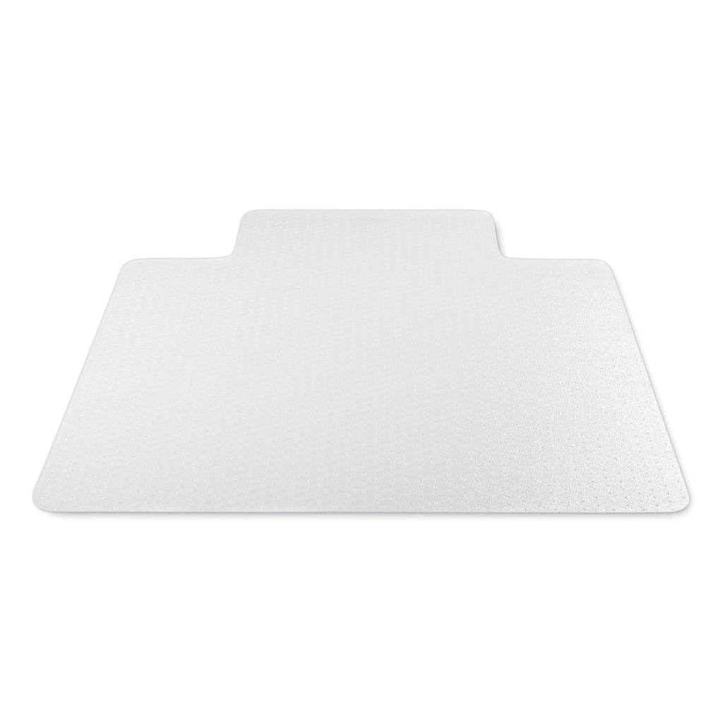 Antimicrobial Chair Mat, Medium Pile Carpet, 48 x 36, Lipped, Clear