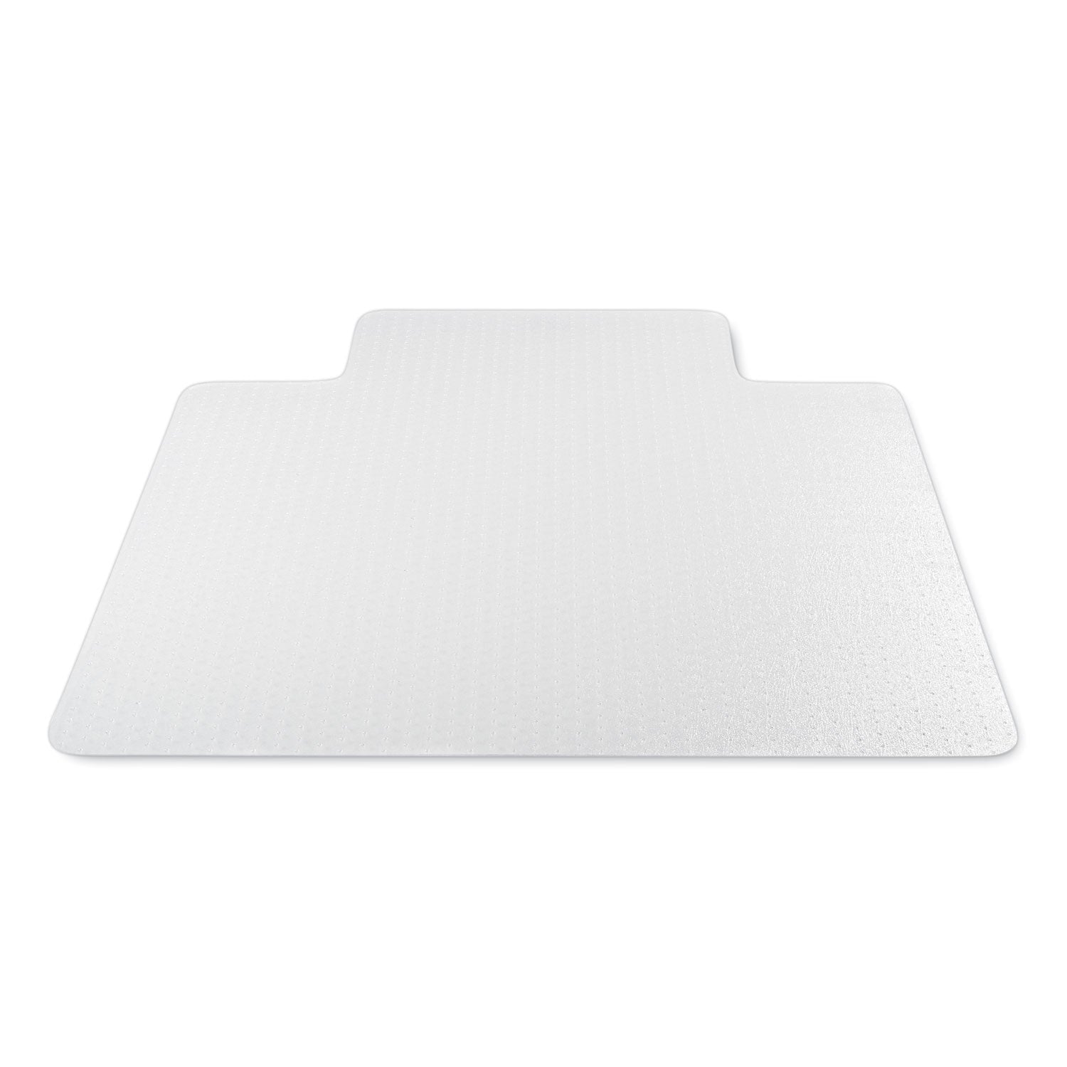 Antimicrobial Chair Mat, Medium Pile Carpet, 48 x 36, Lipped, Clear