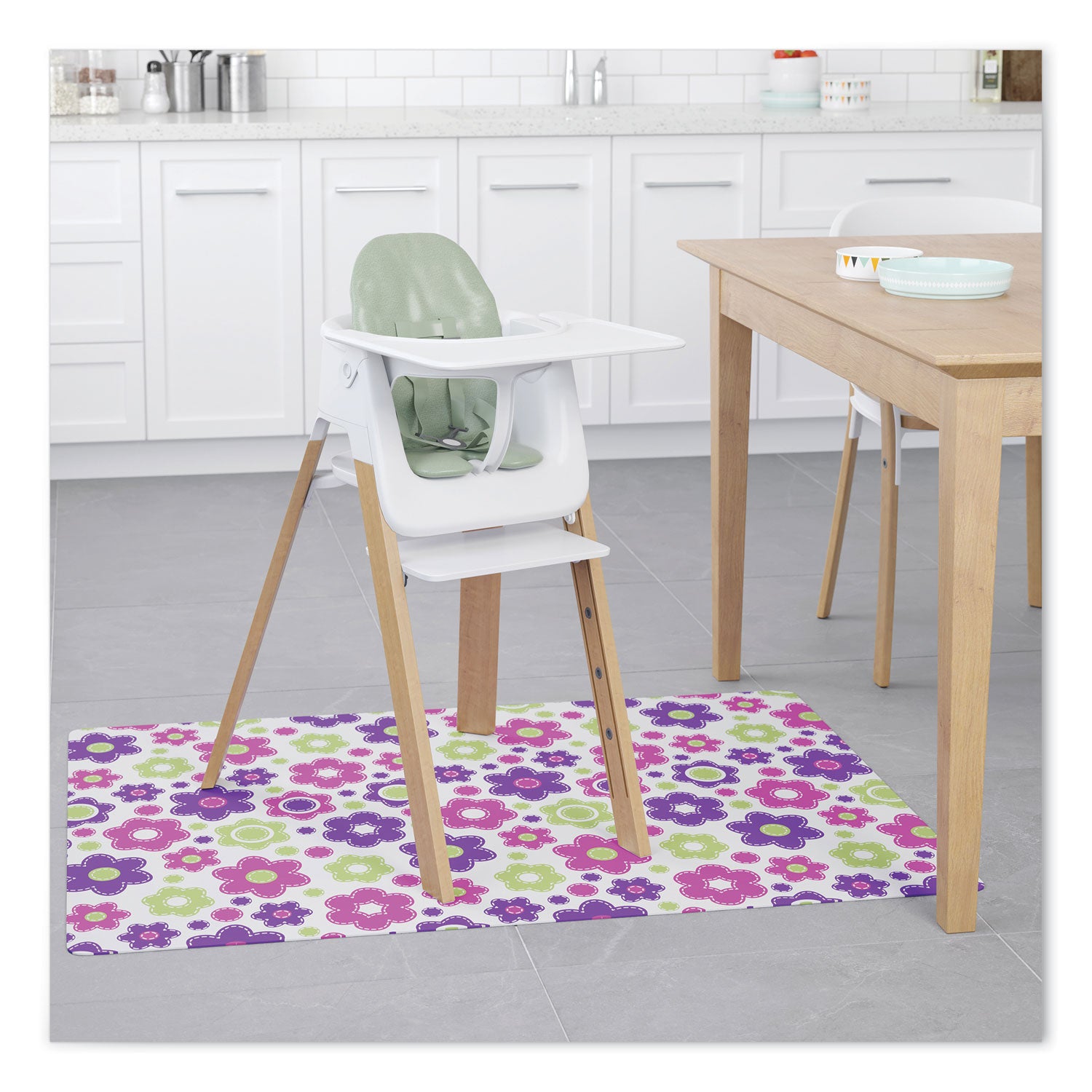 fashionmat-chair-mat-rectangular-35-x-40-daisies_defcm3540ld - 3