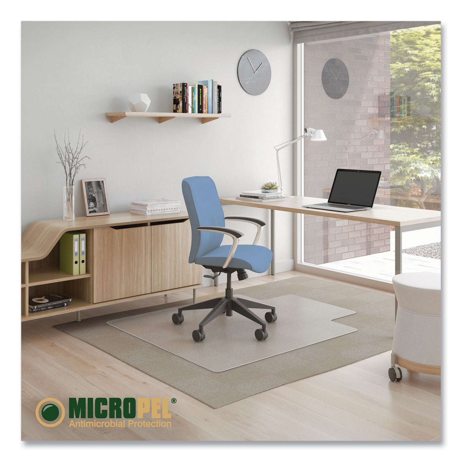antimicrobial-chair-mat-medium-pile-carpet-48-x-36-lipped-clear_defcm14112am - 2