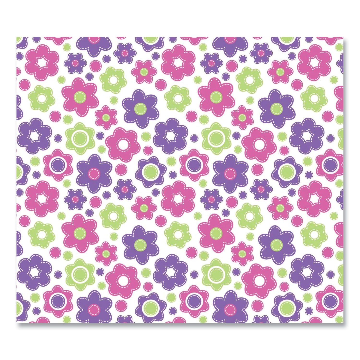 FashionMat Chair Mat, Rectangular, 35 x 40, Daisies
