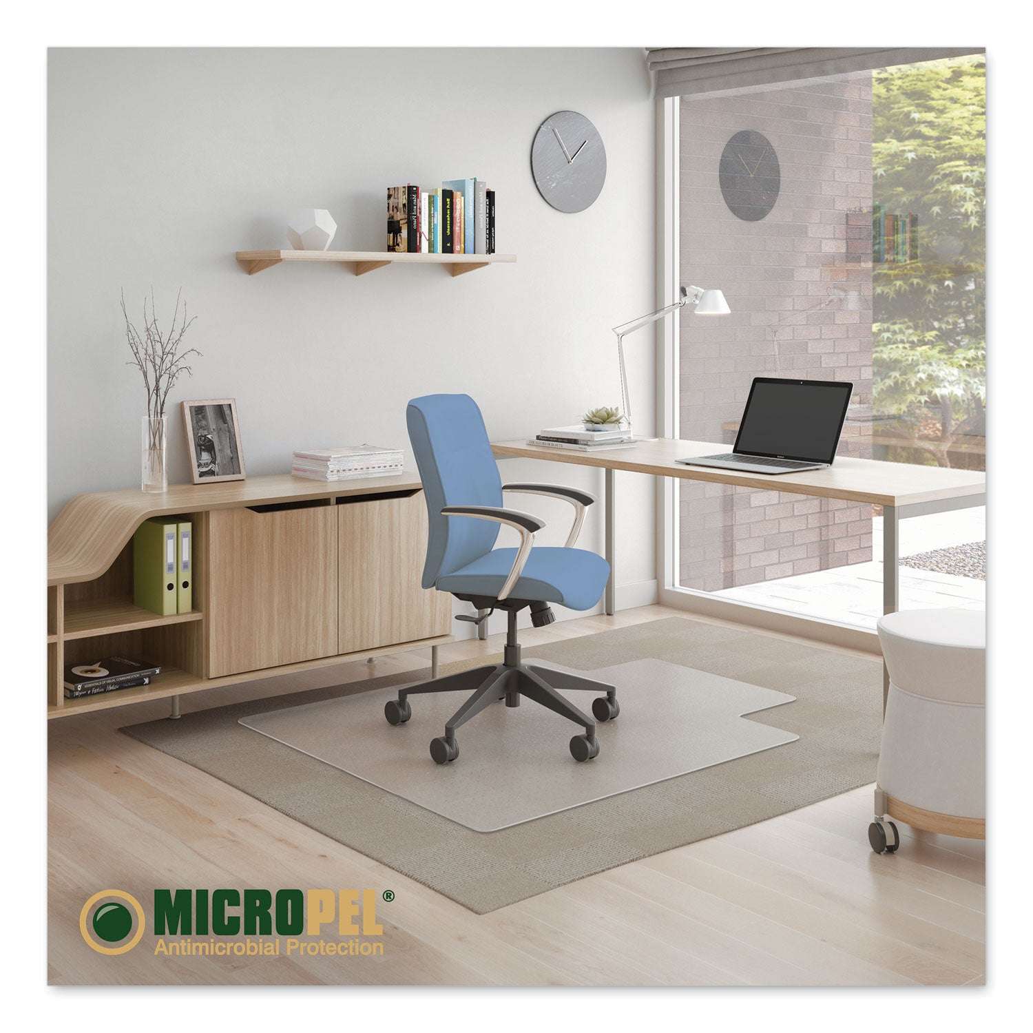 antimicrobial-chair-mat-medium-pile-carpet-53-x-45-lipped-clear_defcm14232am - 2