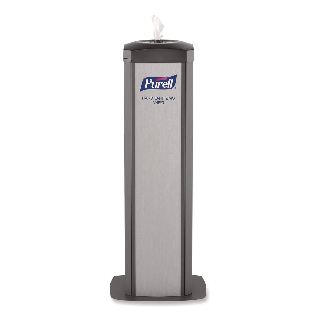 PURELL DS360 Hand Sanitizing Wipes Station - Steel - Black - Durable - 1 / Carton