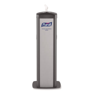 PURELL DS360 Hand Sanitizing Wipes Station - Steel - Black - Durable - 1 / Carton