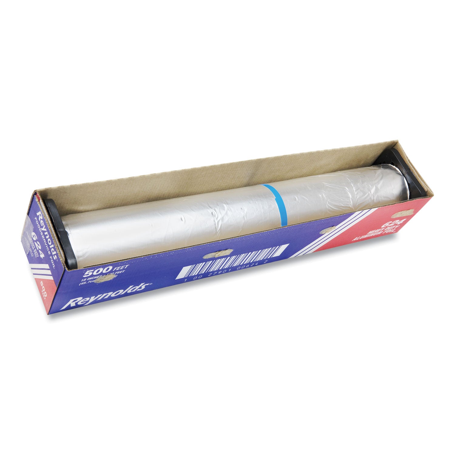 Heavy Duty Aluminum Foil Roll, 18" x 500 ft, Silver - 