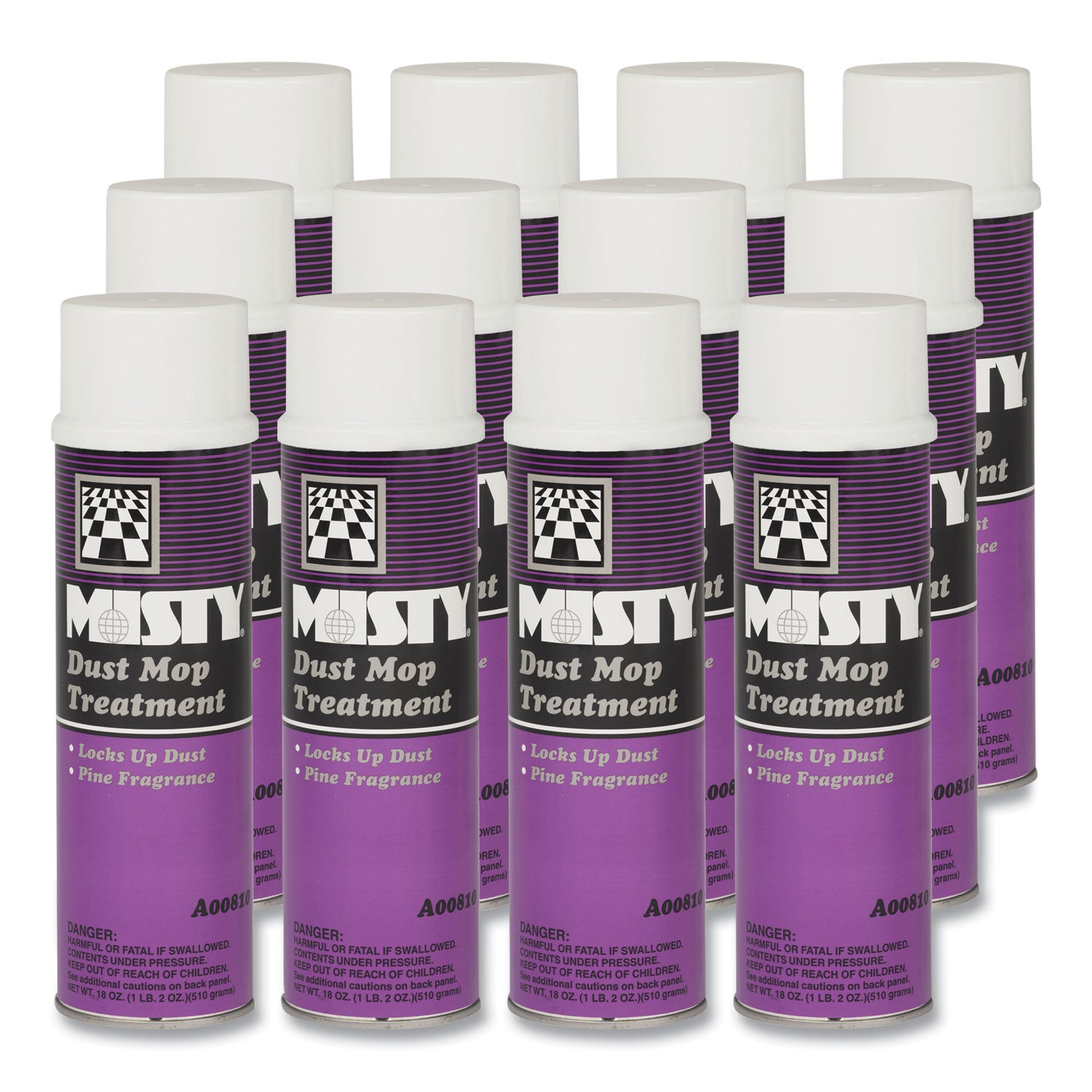 Dust Mop Treatment, Pine, 20 oz Aerosol Spray, 12/Carton