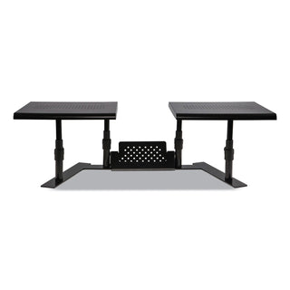 metal-art-ergotwin-dual-monitor-stand-256-to-331-x-126-x-62-to-86-black-supports-20-lb-shelf_asp31883 - 1