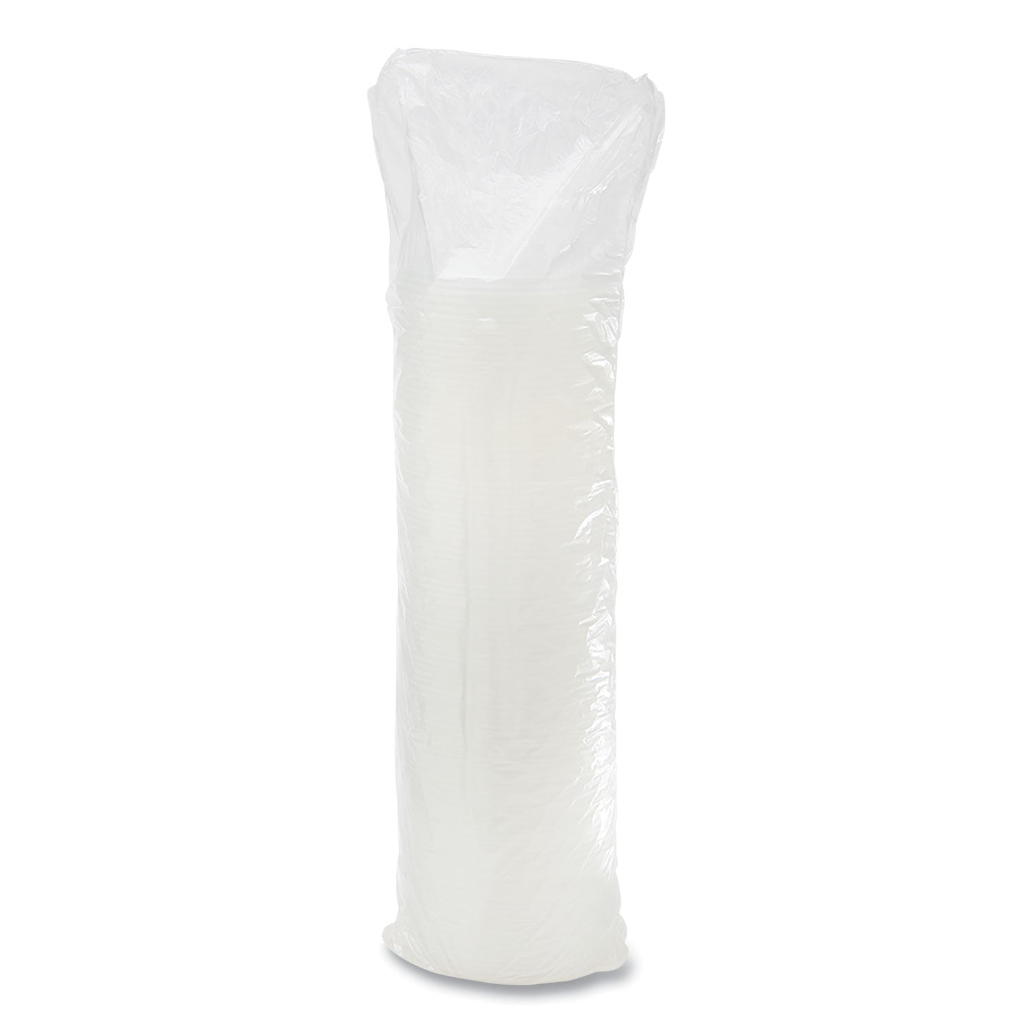 Plastic Lids, Fits 12 oz to 24 oz Hot/Cold Foam Cups, Straw-Slot Lid, White, 100/Pack, 10 Packs/Carton