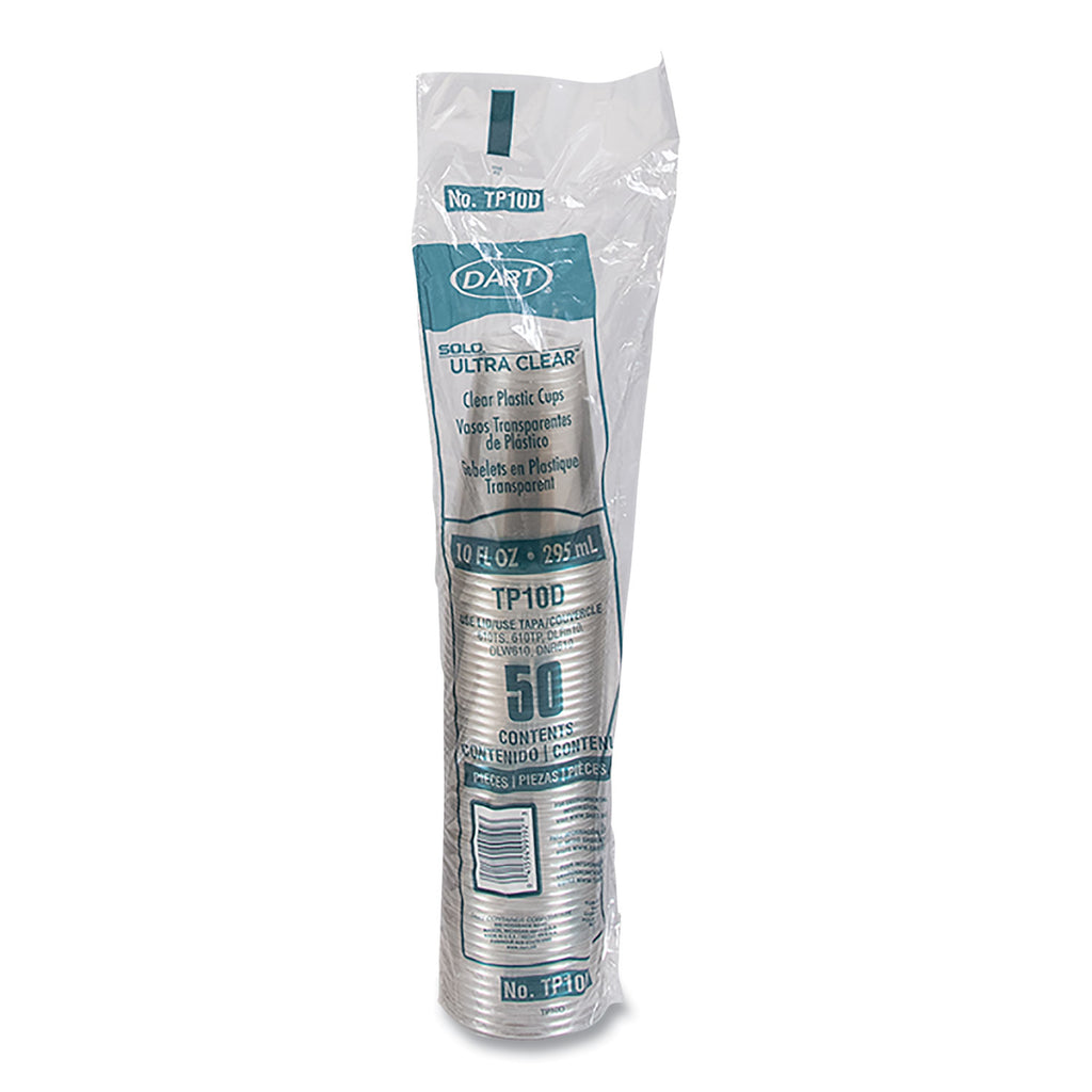 Ultra Clear PET Cups, 10 oz, Tall, 50/Bag, 20 Bags/Carton