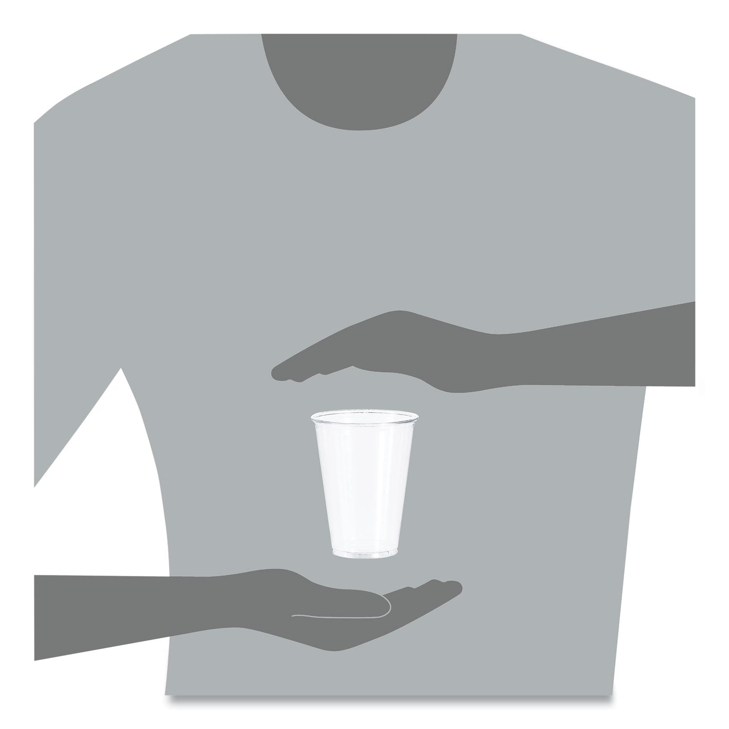 Ultra Clear PET Cups, 10 oz, Tall, 50/Bag, 20 Bags/Carton