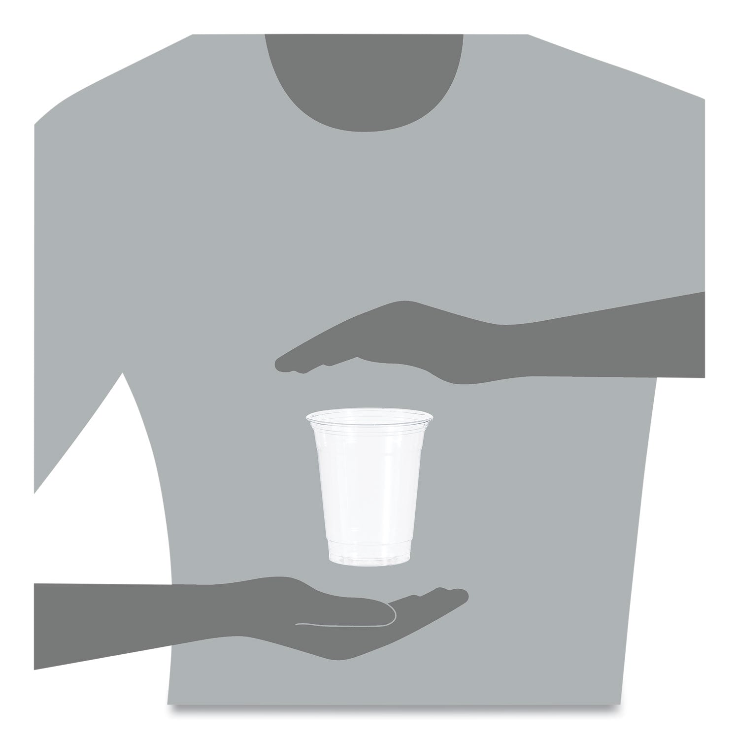 Ultra Clear PET Cups, 12 oz to 14 oz, Practical Fill, 50/Bag, 20 Bags/Carton