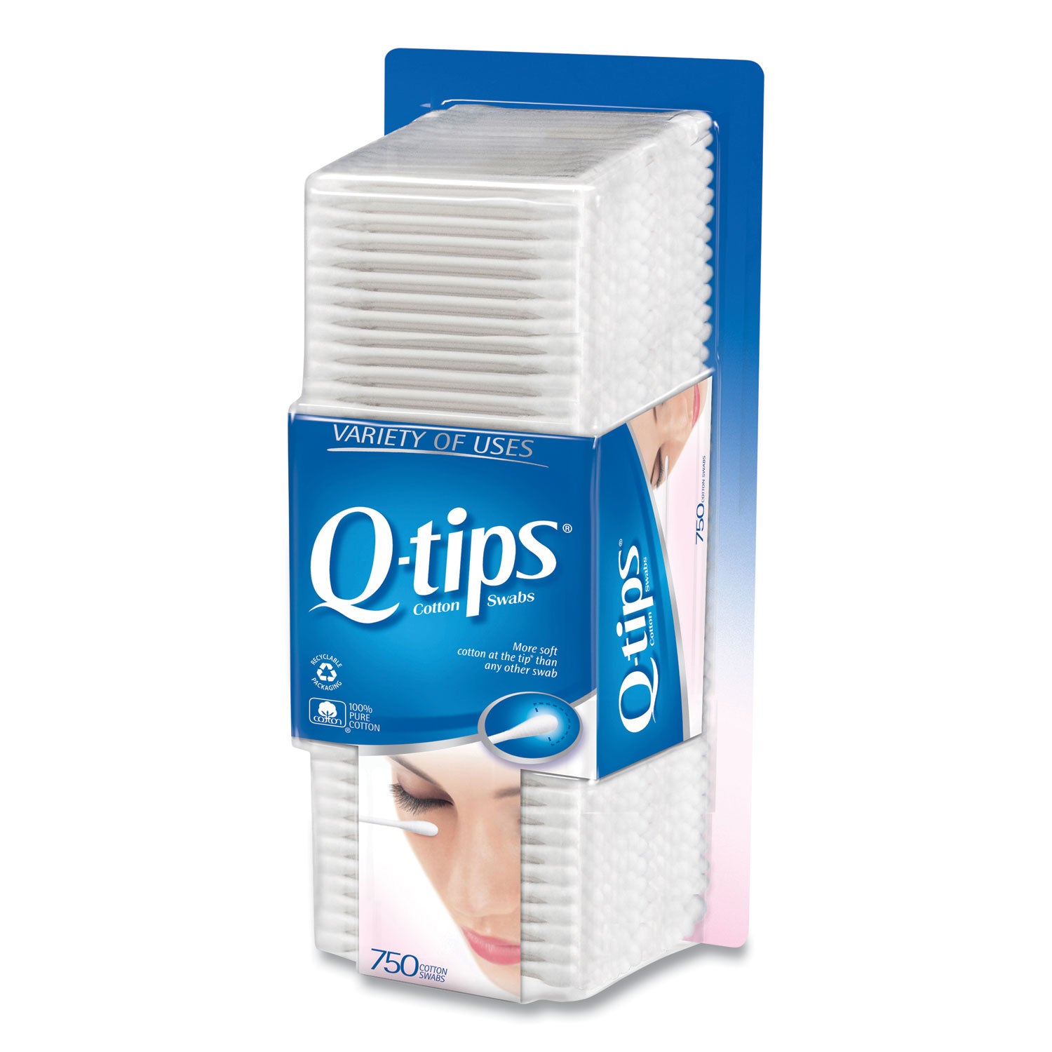 Cotton Swabs, 750/Pack, 12/Carton