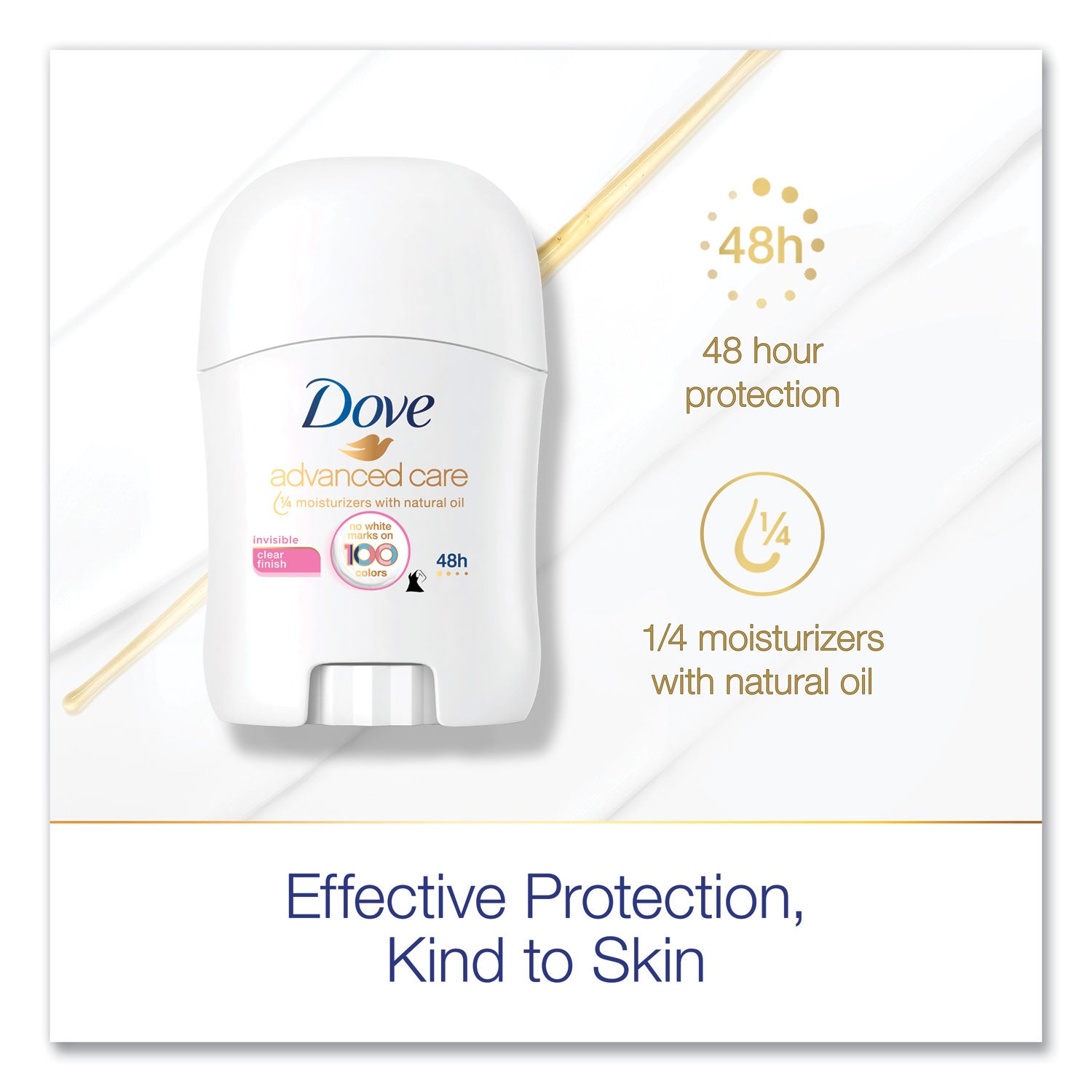 Invisible Solid Antiperspirant Deodorant, Floral Scent, 0.5 oz