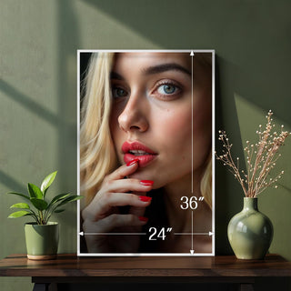 White Poster Frame, 24" x 36" For Horizontal & Vertical Wall Mounting