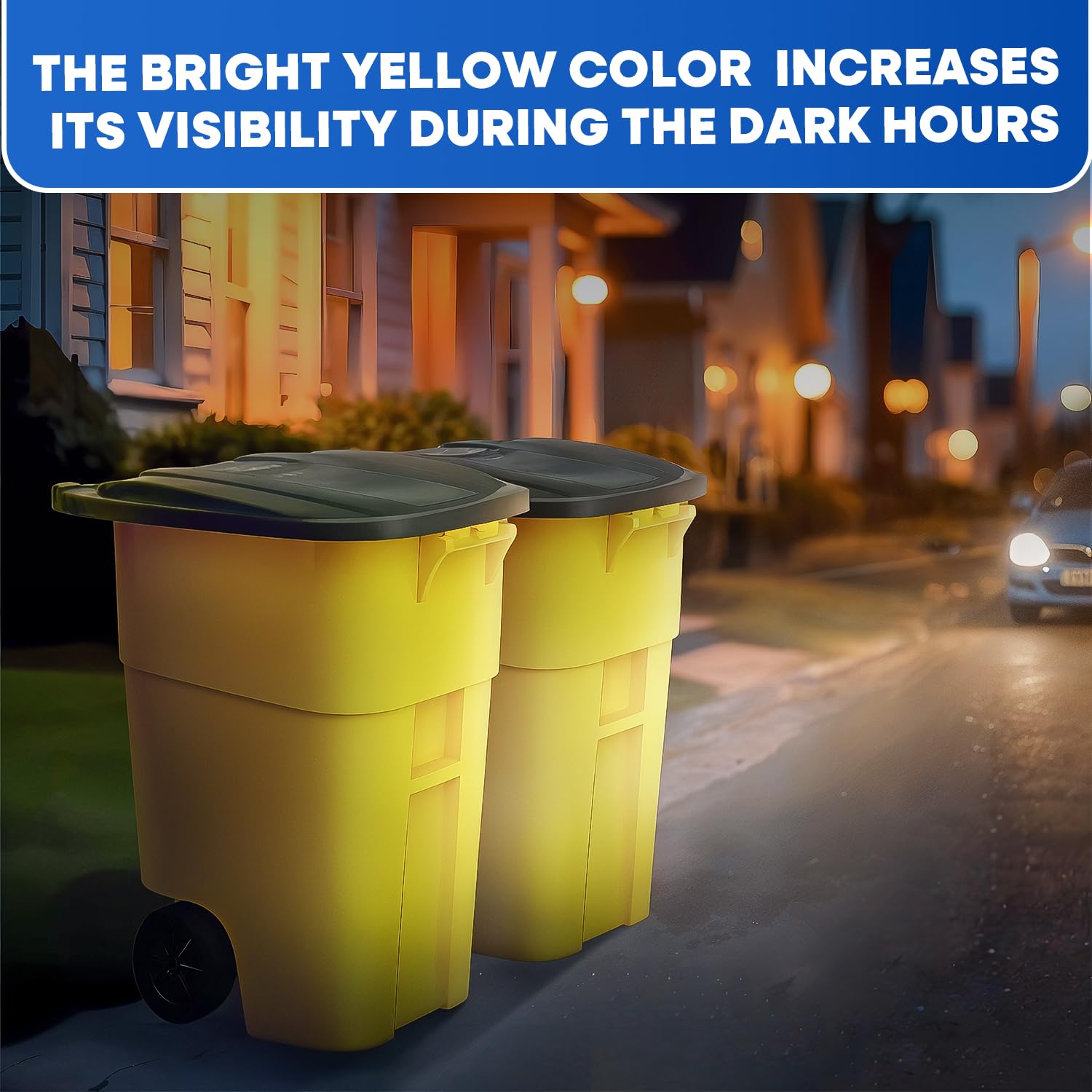 50 Gallon Rollout Container, Yellow