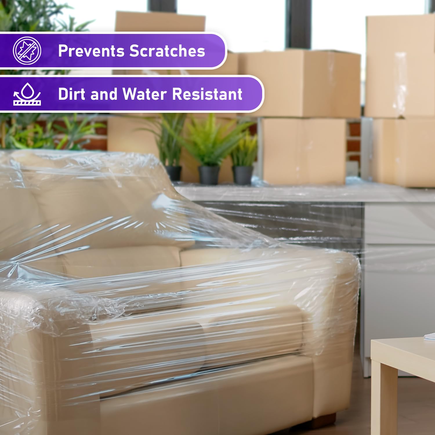 1000' x 18" Clear 70-Gauge Pallet Stretch Wrap, 4 Rolls/Case
