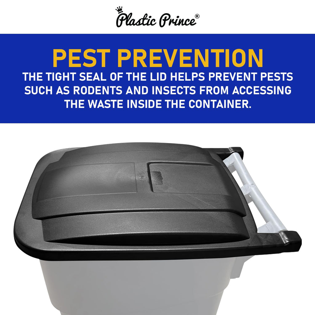 Replacement Lid for Plastic Prince 50 Gallon Rollout Container