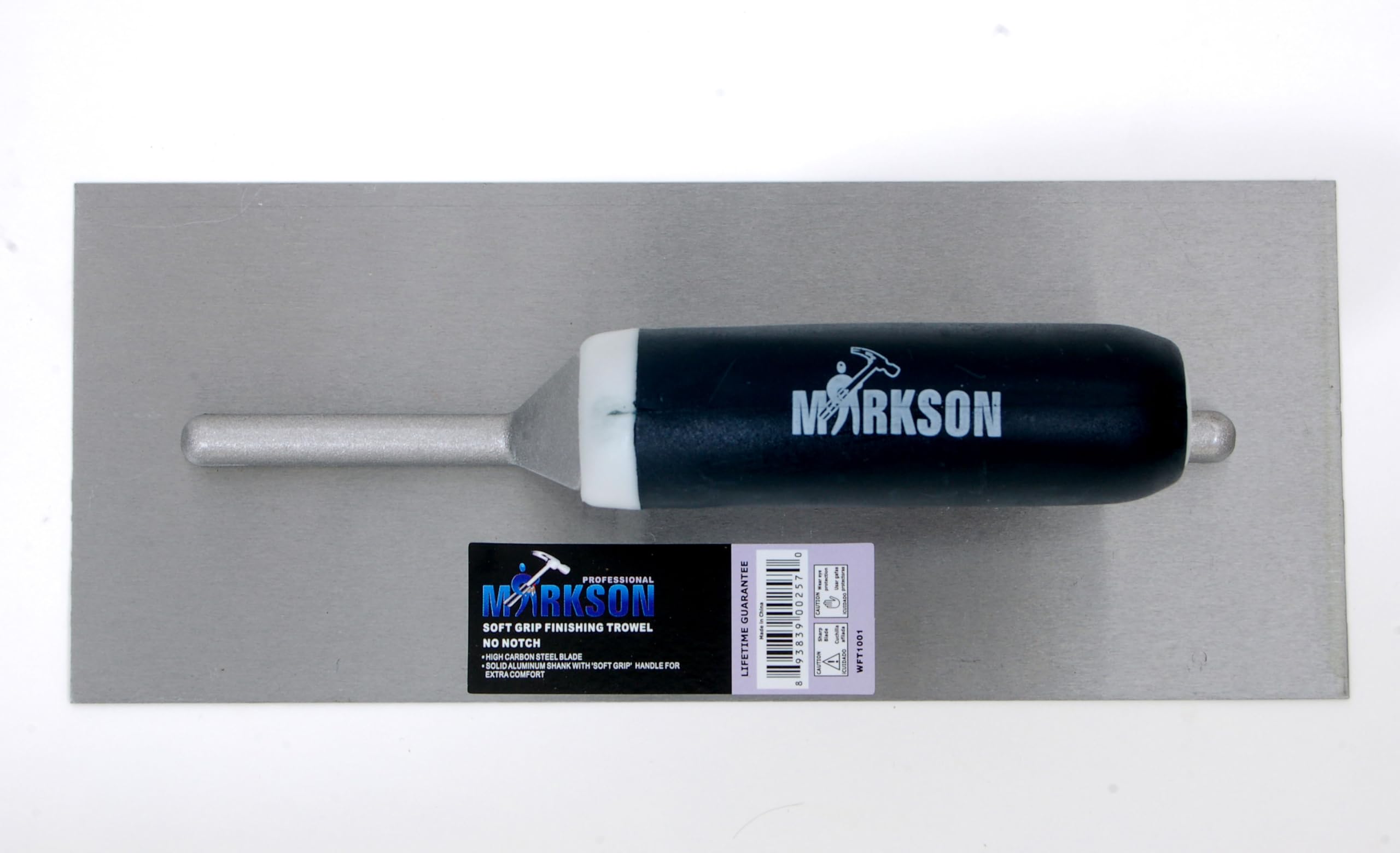 Soft Grip Handle No-Notch High Carbon Steel Finishing Trowel
