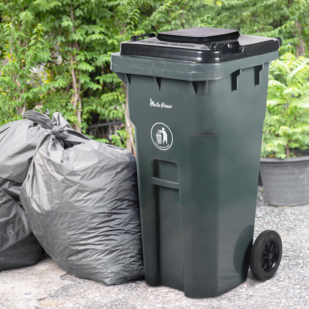 32 Gal Gray Rollout Container