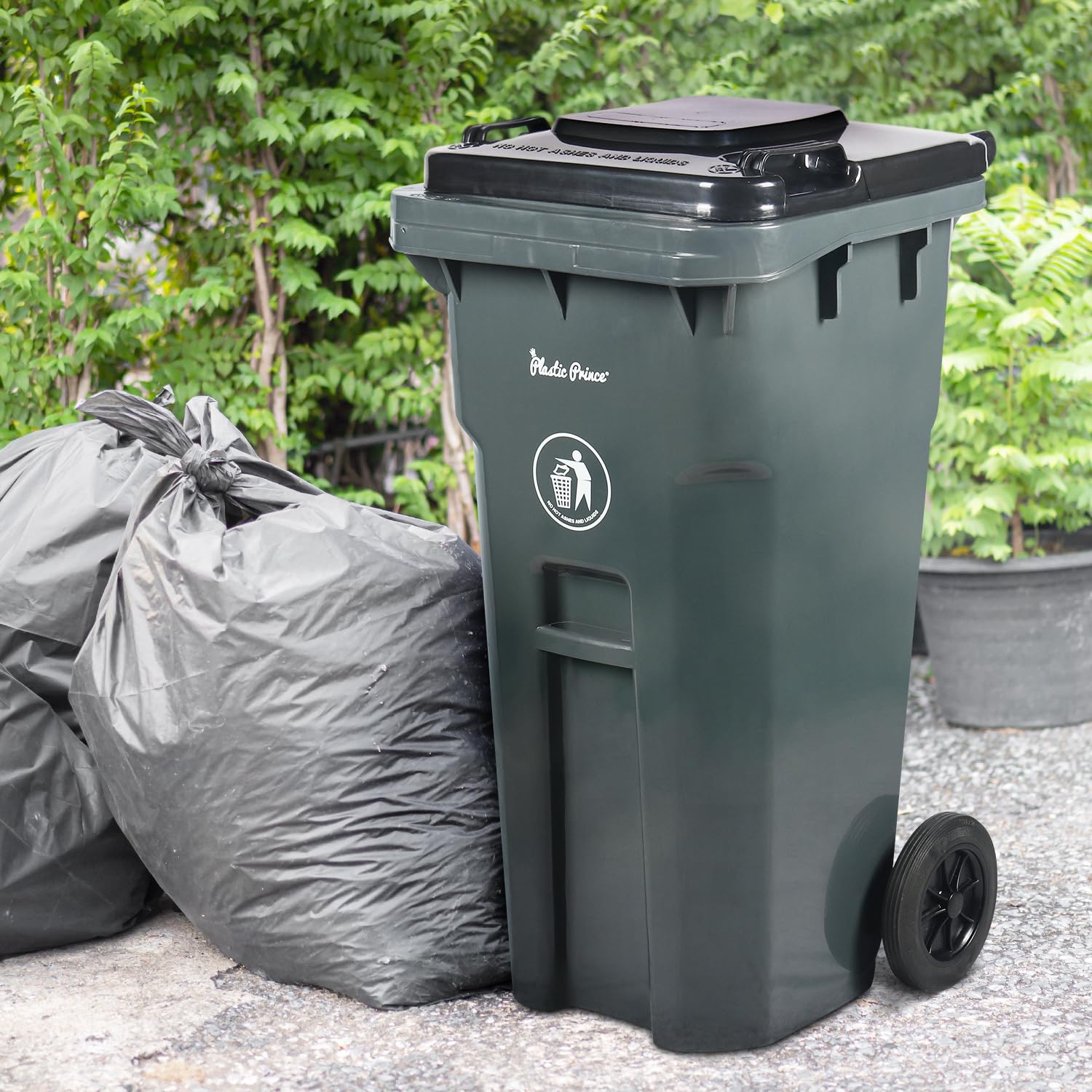 32 Gal Gray Rollout Container