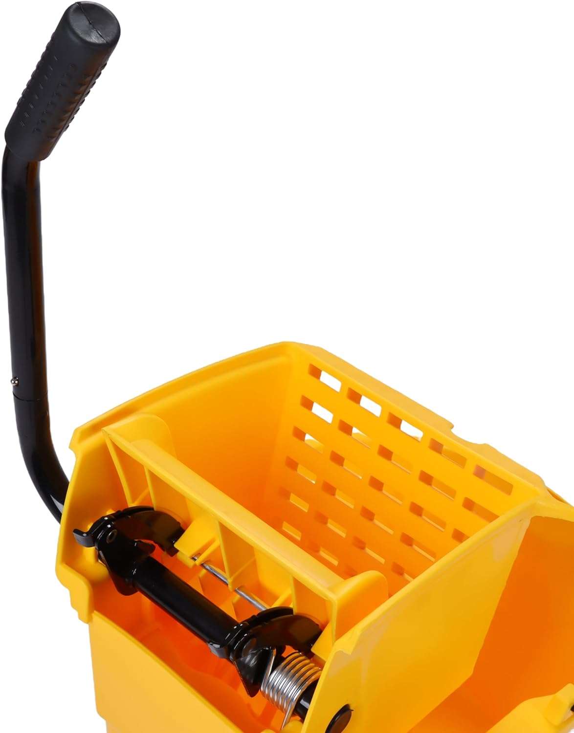 35-QT Side Press Mop Bucket and Wringer, Yellow