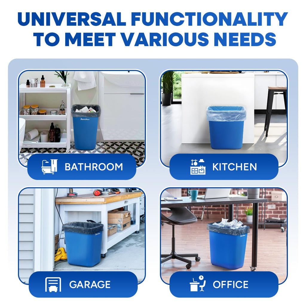 28-QT Blue Wastebasket