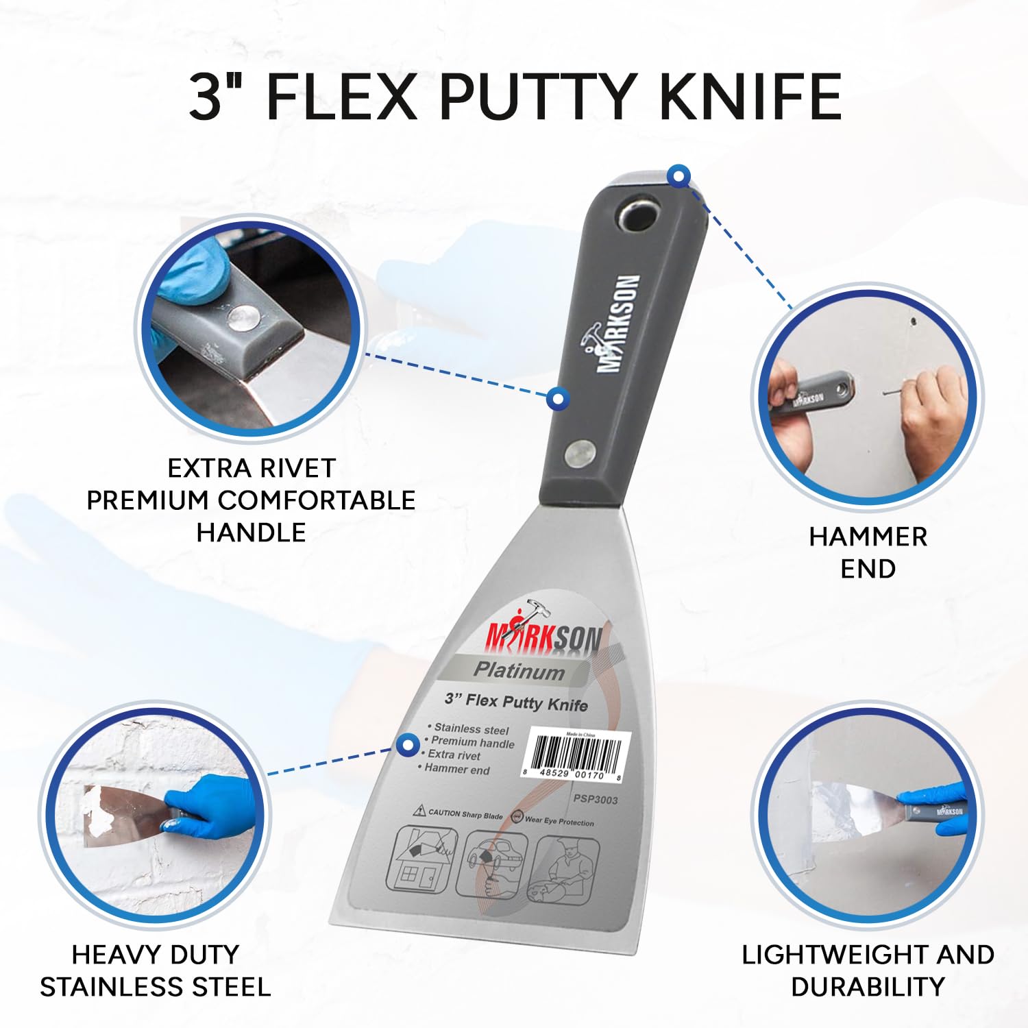 Platinum 3" SS Blade Flex Putty Knife