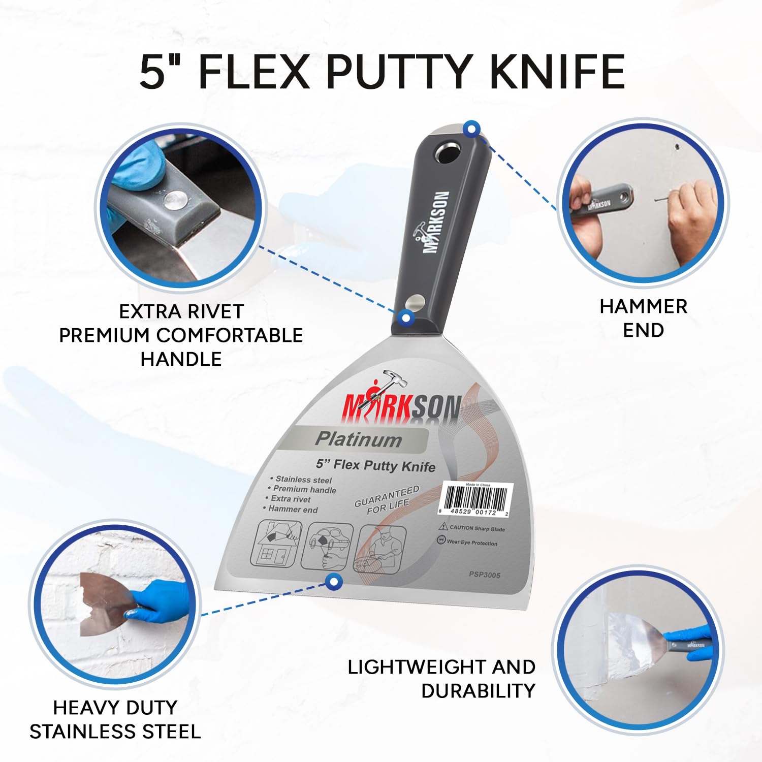 Platinum 5" SS Blade Flex Putty Knife