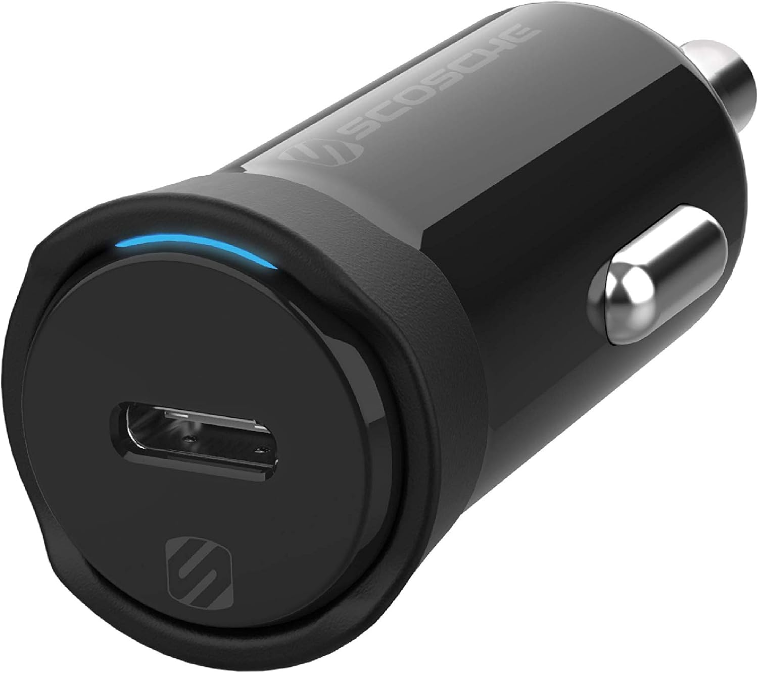 PowerVolt USB-C Fast Charger for Car, White