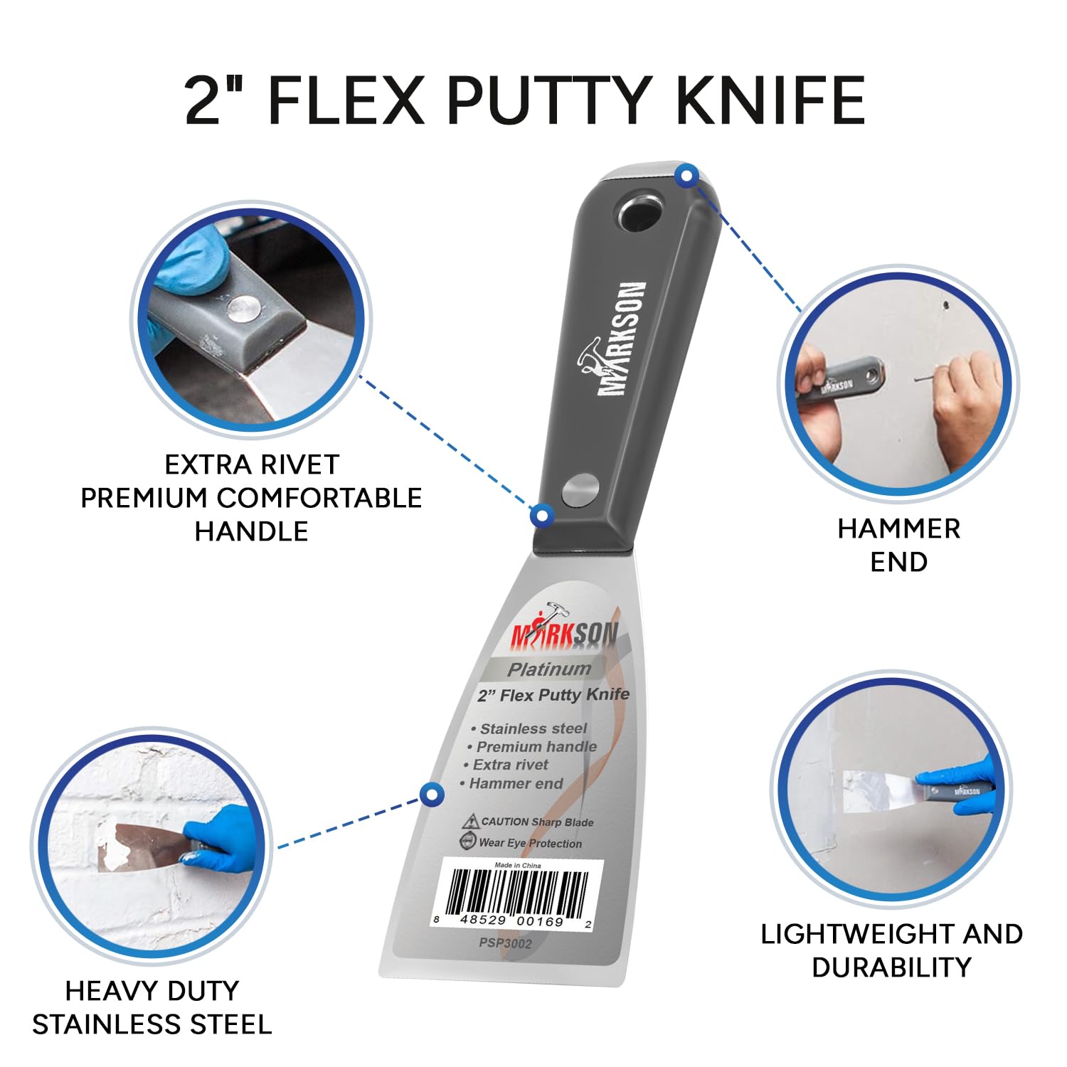 Platinum 2" SS Blade Flex Putty Knife