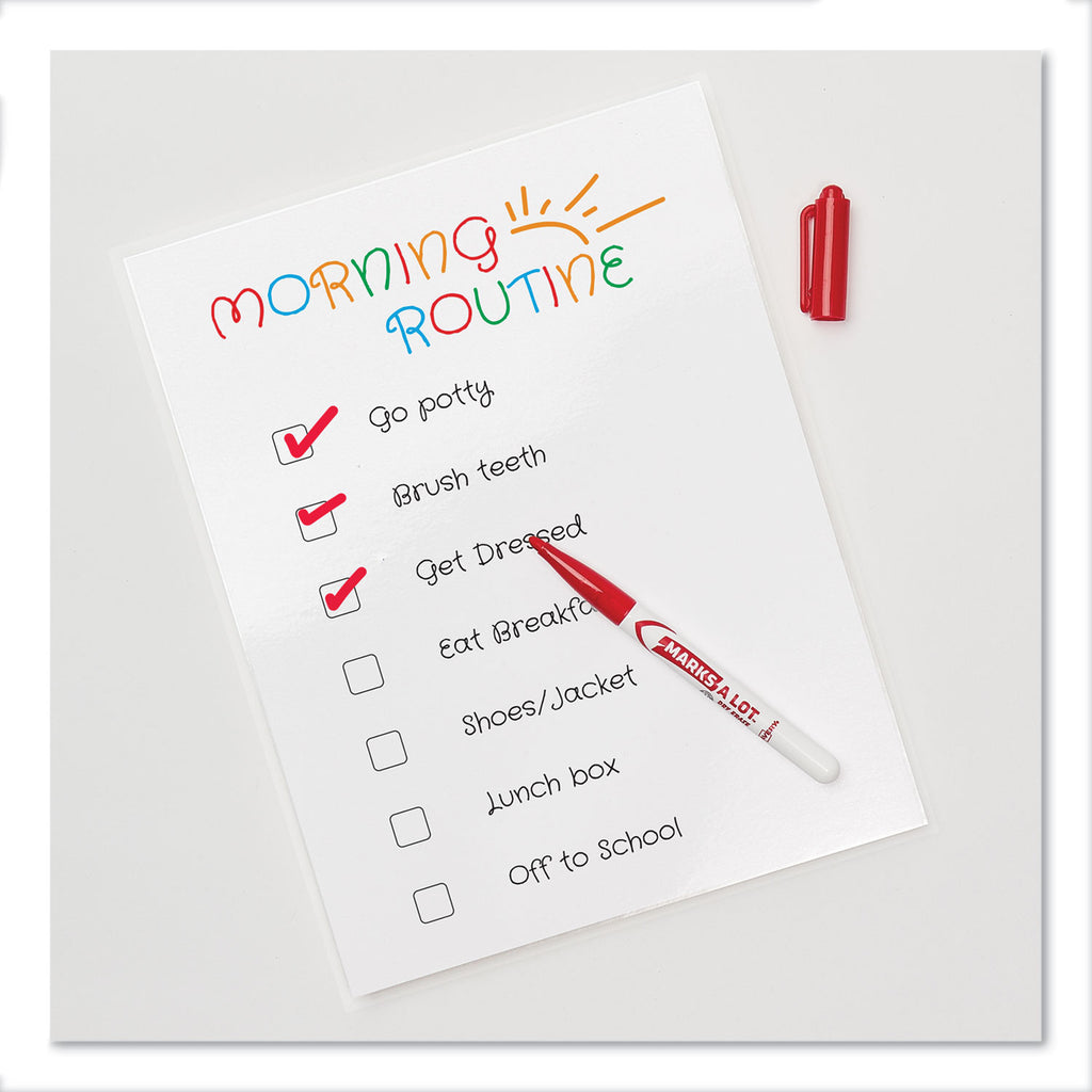 Clear Self-Adhesive Laminating Sheets, 3 mil, 9" x 12", Matte Clear, 50/Box - 