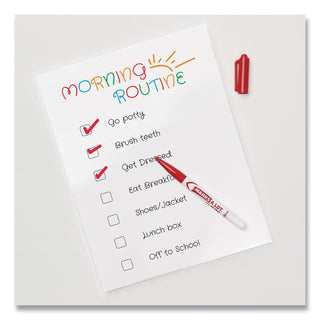 Clear Self-Adhesive Laminating Sheets, 3 mil, 9" x 12", Matte Clear, 10/Pack - 