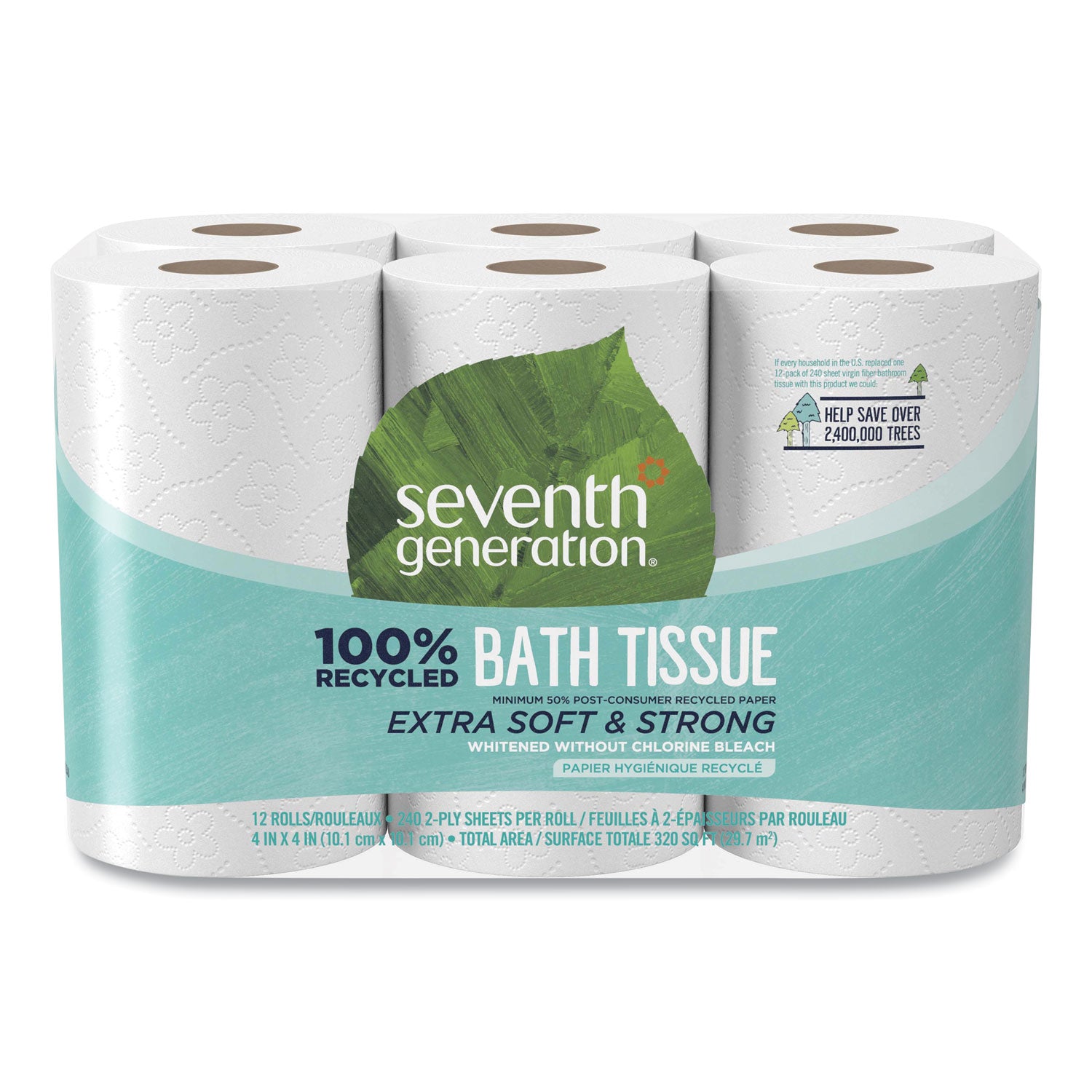 100%-recycled-bathroom-tissue-septic-safe-2-ply-white-240-sheets-roll-12-rolls-pack-4-packs-carton_sev13733ct - 1