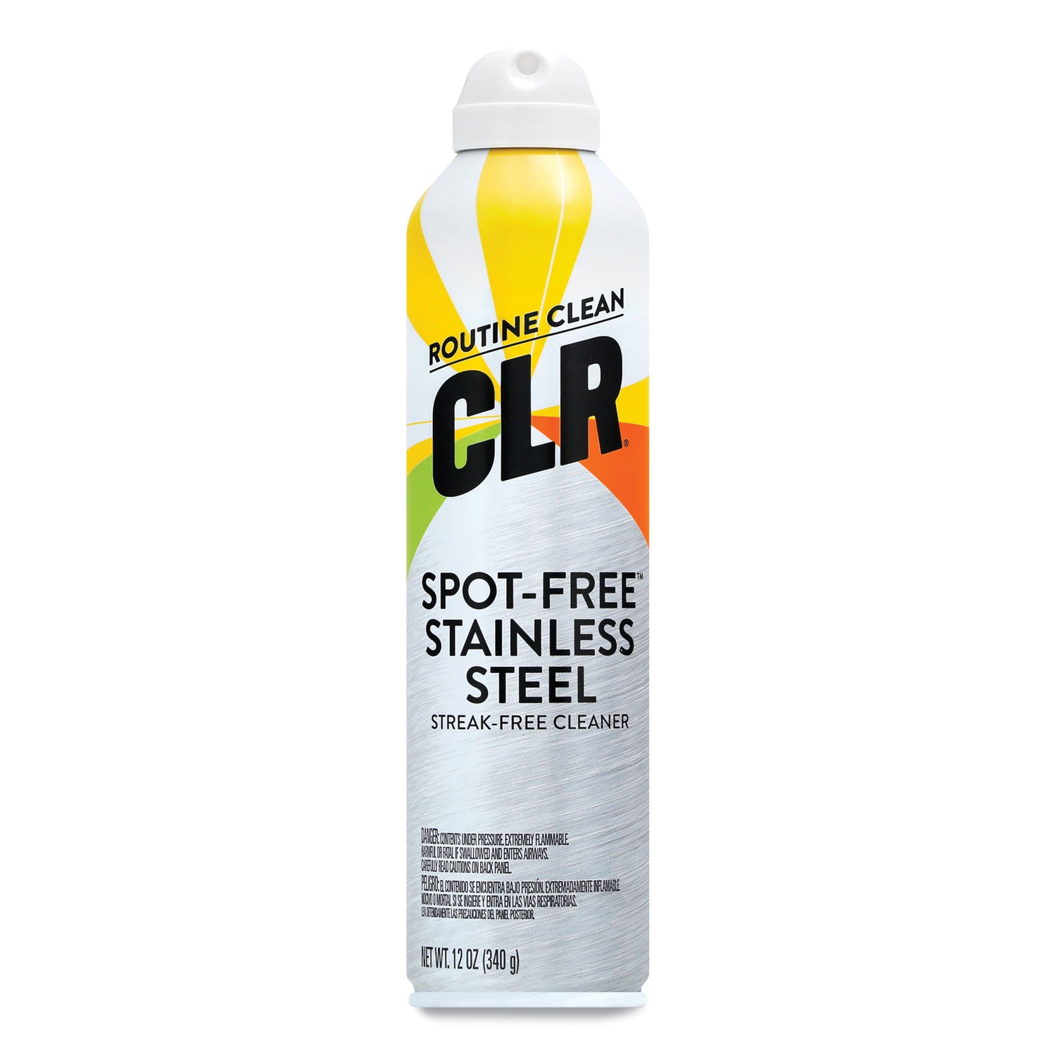 Spot-Free Stainless Steel Cleaner, Citrus, 12 oz Can, 6/Carton - 2