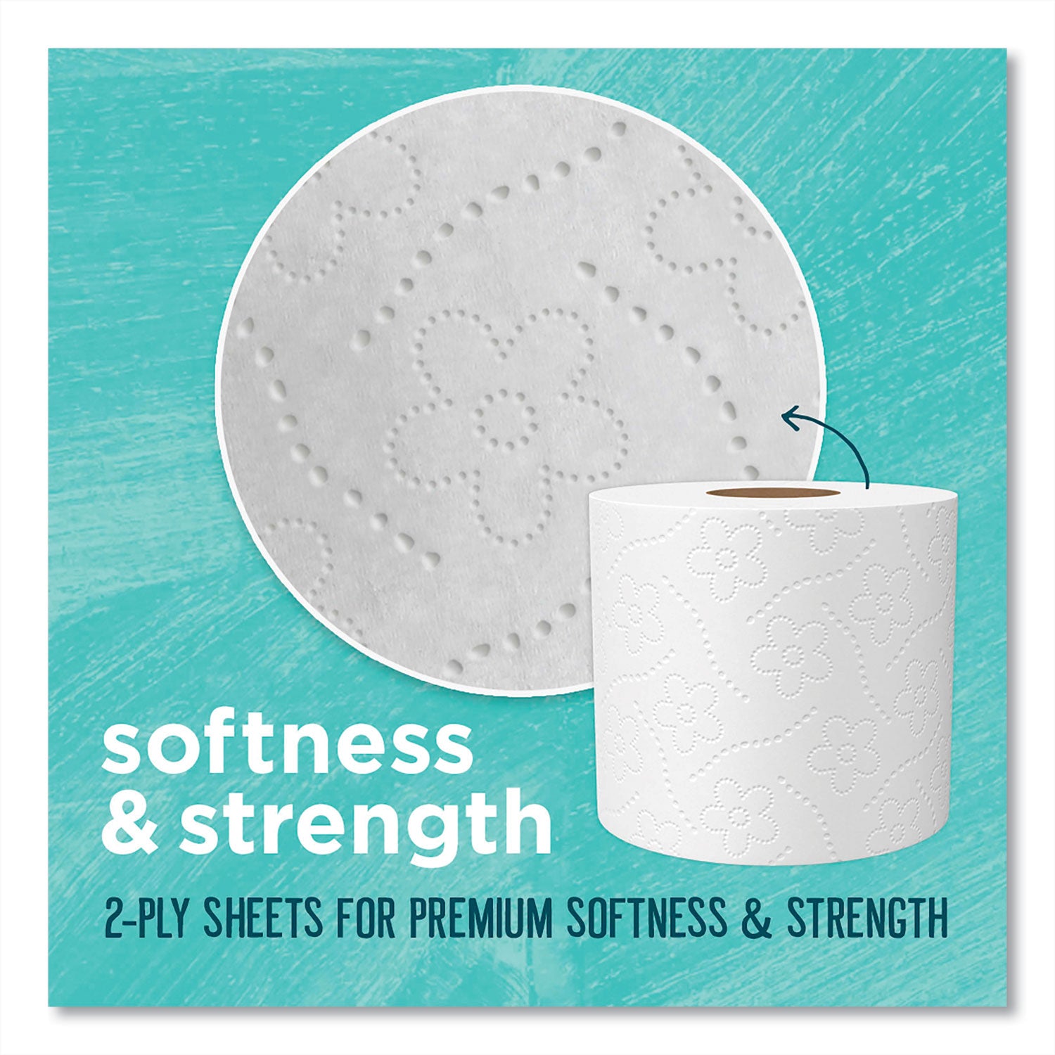 100% Recycled Bathroom Tissue, Septic Safe, 2-Ply, White, 240 Sheets/Roll, 12/Pack