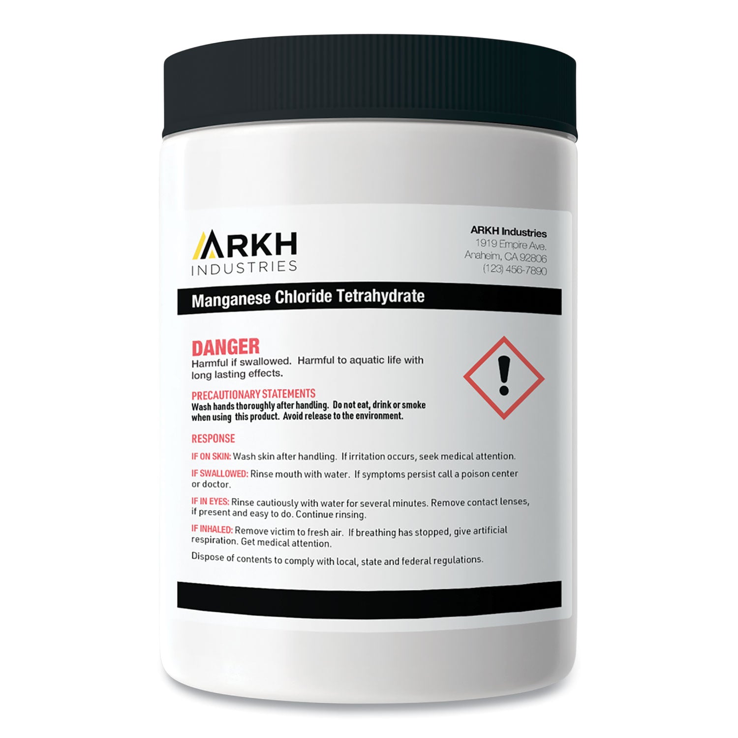 UltraDuty GHS Chemical Waterproof and UV Resistant Labels, 4 x 4, White, 4/Sheet, 50 Sheets/Box