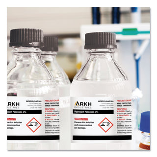 UltraDuty GHS Chemical Waterproof and UV Resistant Labels, 2 x 4, White, 10/Sheet, 50 Sheets/Box