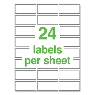 UltraDuty GHS Chemical Waterproof and UV Resistant Labels, 1 x 2.5, White, 24/Sheet, 25 Sheets/Pack
