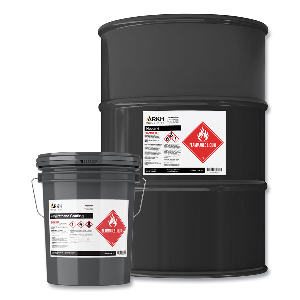 UltraDuty GHS Chemical Waterproof and UV Resistant Labels, 8.5 x 11, White, 50/Box