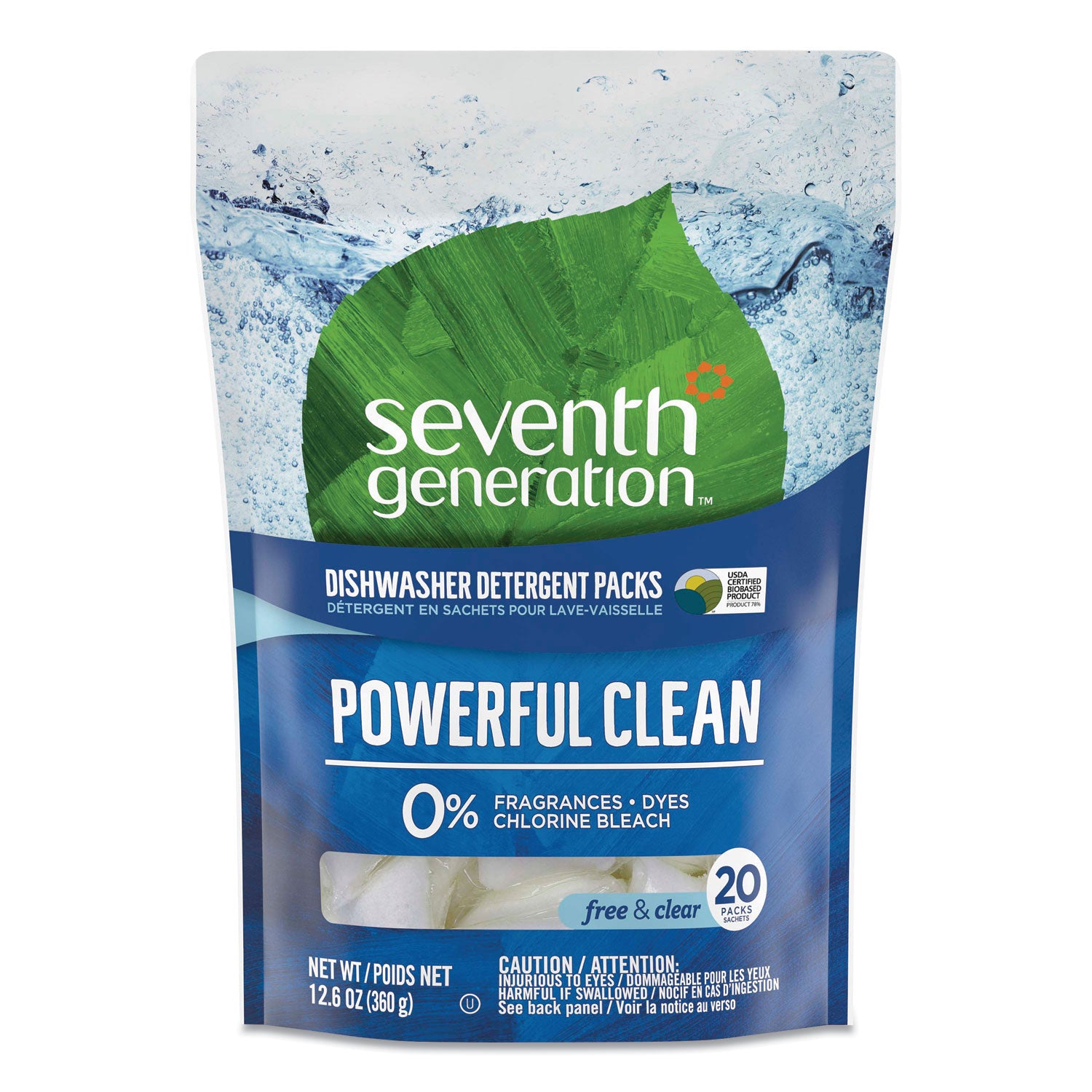 natural-automatic-dishwasher-detergent-packs-free-and-clear-45-powder-packets-box-5-boxes-carton_sev45180ct - 1