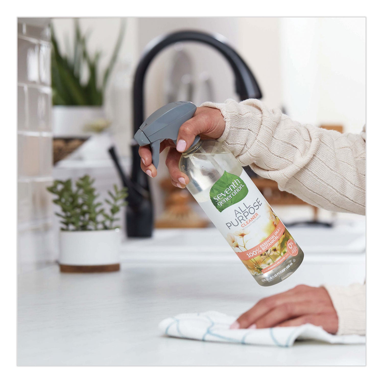 Natural All-Purpose Cleaner, Morning Meadow, 23 oz Trigger Spray Bottle
